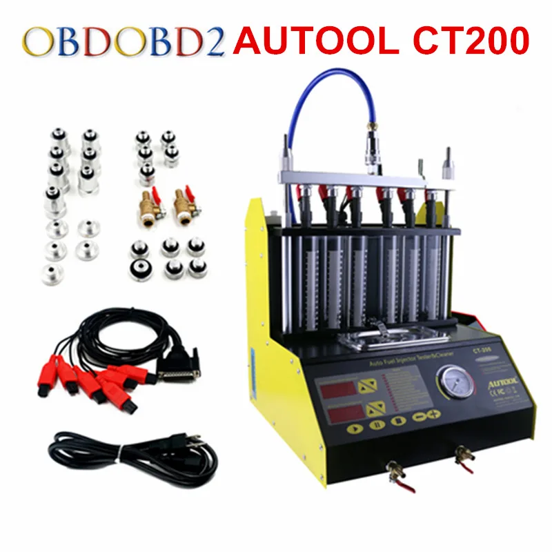 

AUTOOL CT200 Gasoline&Petrol Vehicle Car Motorcycle Auto Ultrason Fuel Injector Cleaner Tester Machine CT-200 110V/220V
