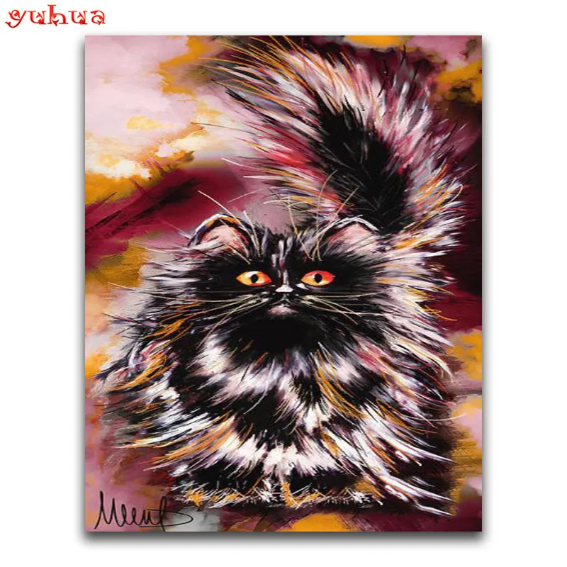 Full Square Diamond painting cat Full Round Diamond mosaic Animal kitten 5D DIY Diamond embroidery Cross stitch Cartoon dog_