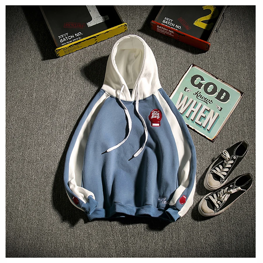 

Casual Stripe Hoodie Men Patchwork Oversized Japanese Streetwear Korean Mens Hoodies Sudadera Hombre Mens Clothing 2019 50nx105