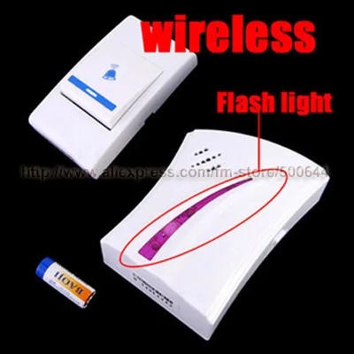 

100M Distance 16 Tues Musics Wireless Remote Control Doorbell Door Bell with Retail Package & 5 Sets/Lot Free Shipping