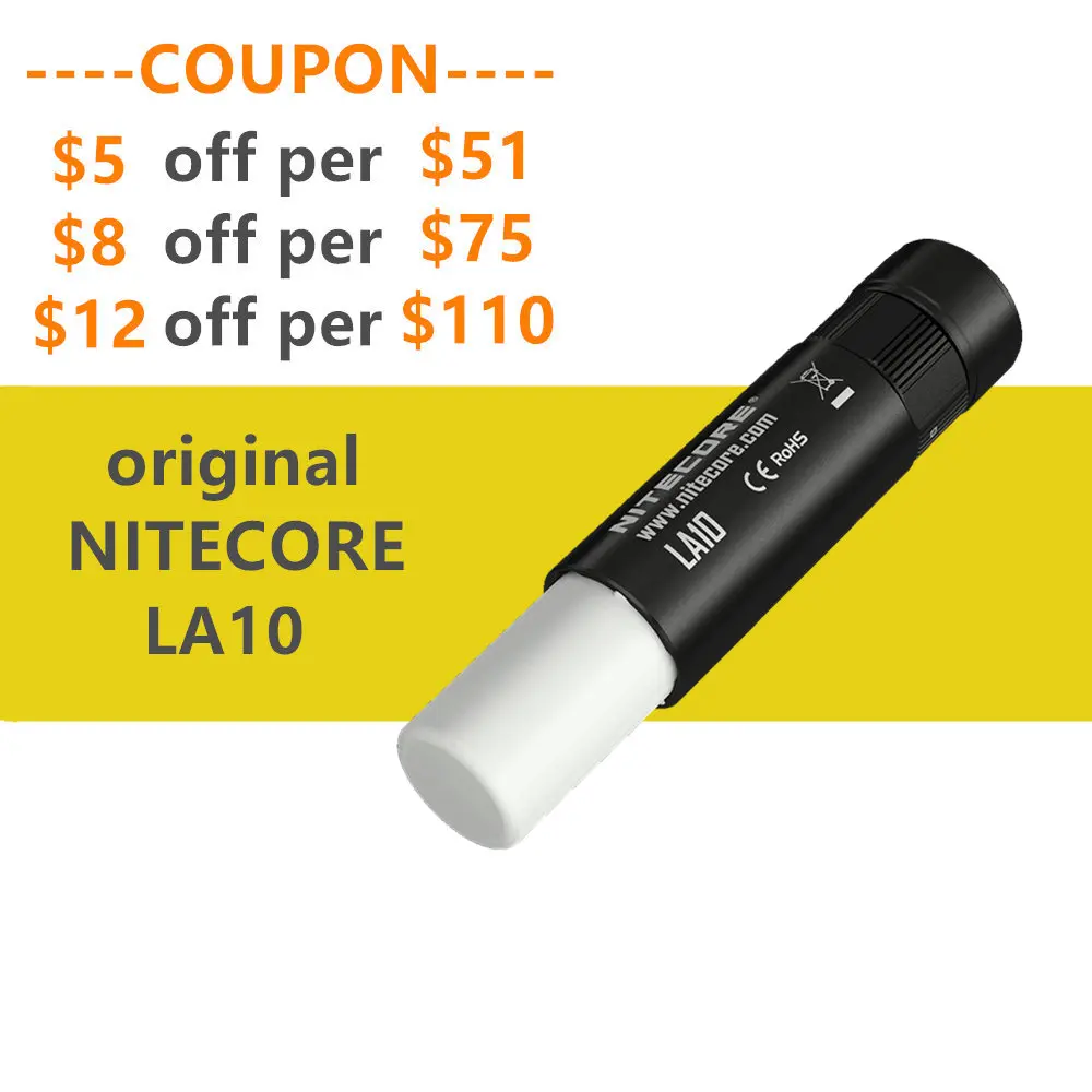 Original AA EDC Mini Lantern Torch Nitecore LA10/LA10 CRI 135 lumens Camping Nichia XP-G2 S3 LED Flashlight keychain
Original AA EDC Mini Lantern Torch Nitecore LA10/LA10 CRI 135 lumens Camping Nichia XP-G2 S3 LED Flashlight keychain