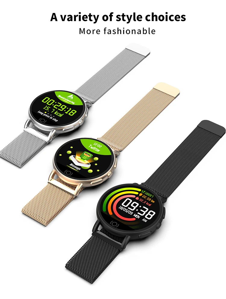 Montre intelligente femmes moniteur de fréquence cardiaque 3