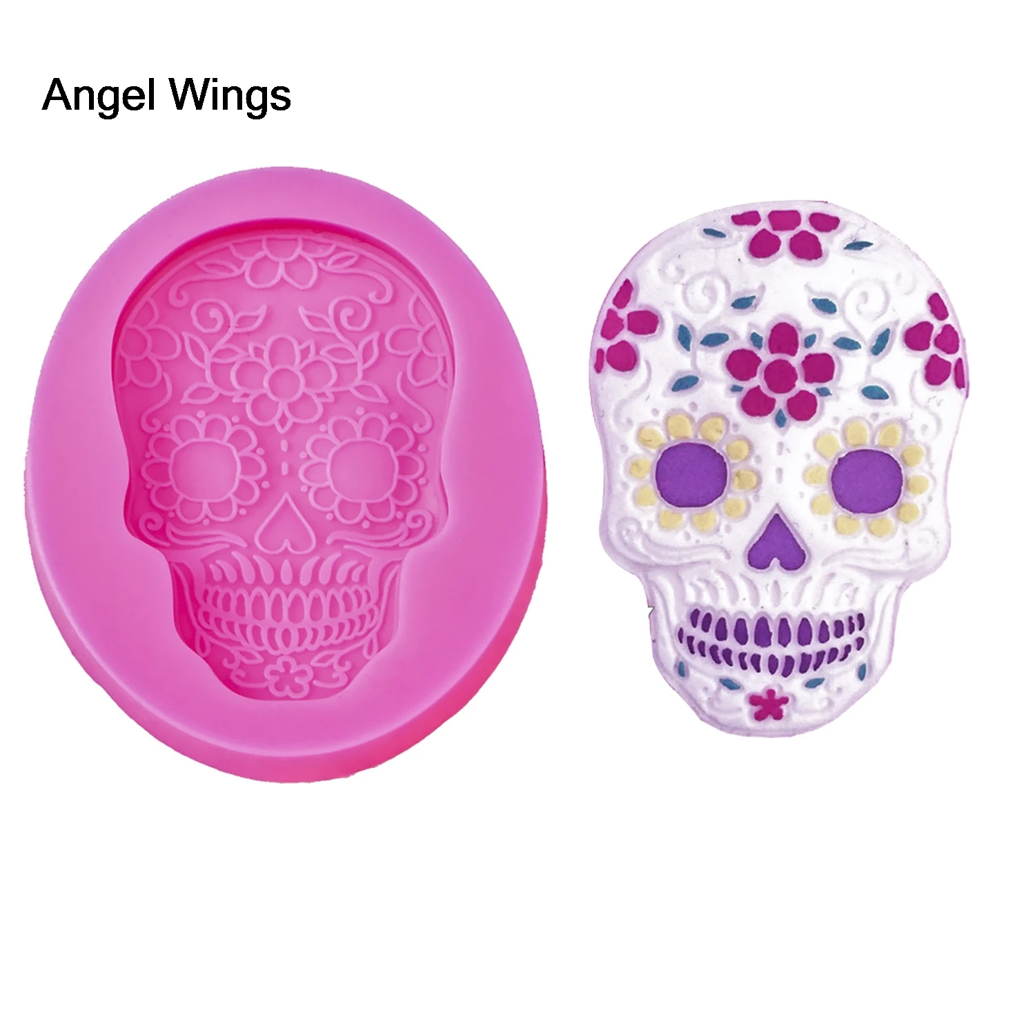 Halloween Skull Mold Silicone 3d Rose Skull Head Soap Cake Chocolate  Fondant Cake Mold Kitchen Handmade Soap Molds Silica Gel - Cake Tools -  AliExpress