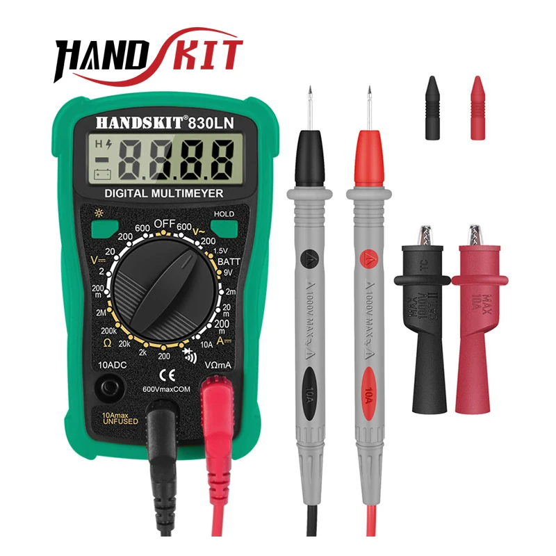 

Digital Multimeter, Multimeter Voltage Tester Digital Battery Circuit, Measures Voltage Tester, Current, Resistance, Continuity