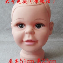 CAMMITEVER 51 см манекен муляж головы реалистичный пластиковый манекен голова ребенка детский манекен головы демонстрационные манекены