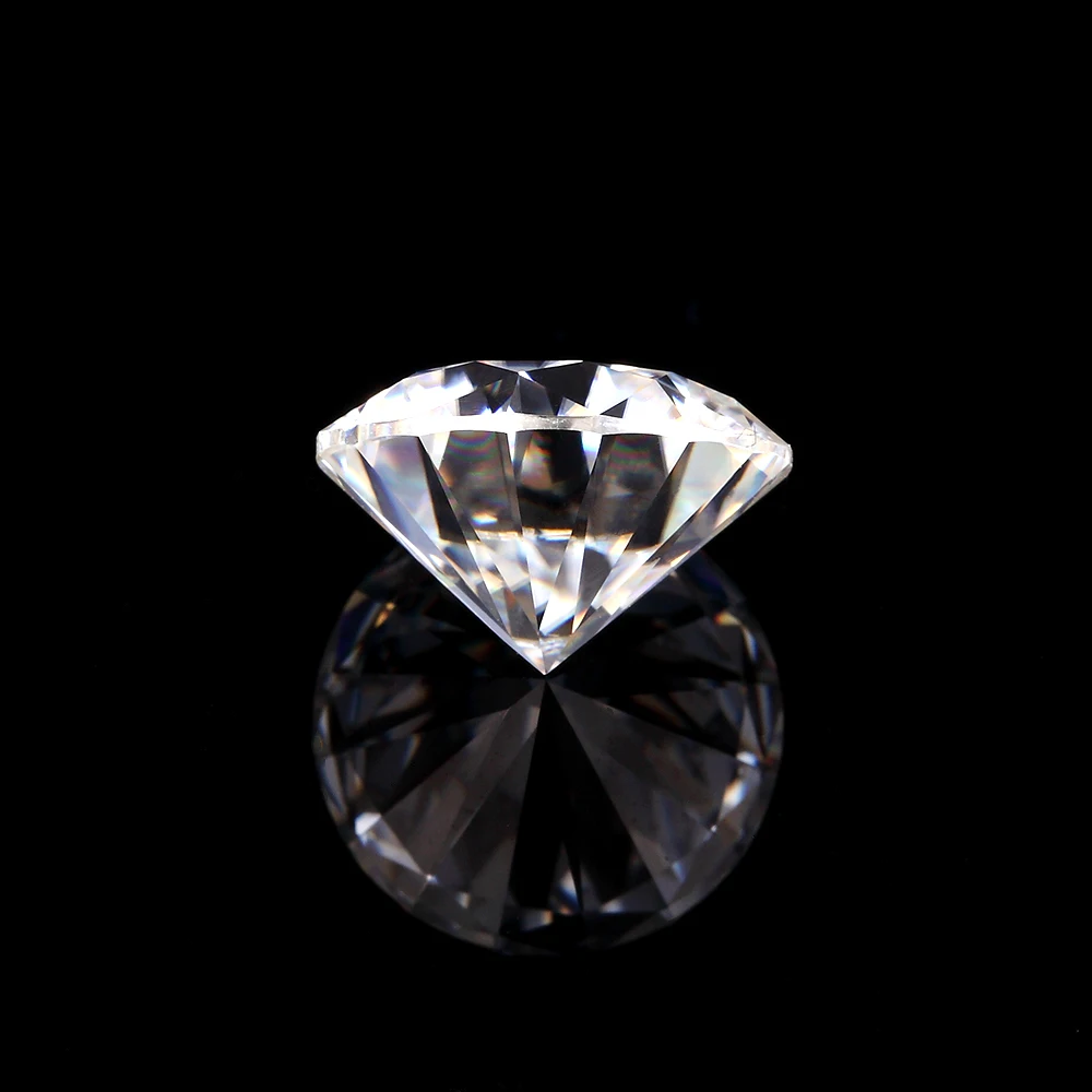 Круглый бесцветный Муассанит NiceGems 0 25 CTW с отличными сердцами и стрелами 4 мм F