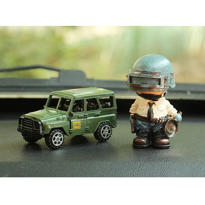  Styling Car Ornaments Game PUBG Trucks Model Playerunknowns Battlegrounds Anti-slip Decor Model Dol