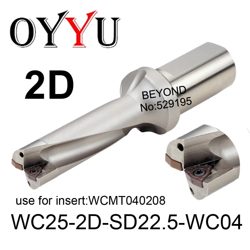 

WC25-2D-SD22.5-WC04, WC indexable insert drill U Drilling Shallow Hole indexable insert drills,Cooling hole,original factory