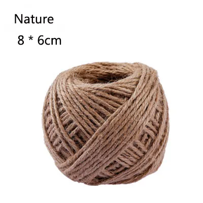 NEW natural jute rope 60m Wrap Wedding Party Decoration Craft Necklace Making DIY Xmas Decor Burlap String Cord Gift Packaging