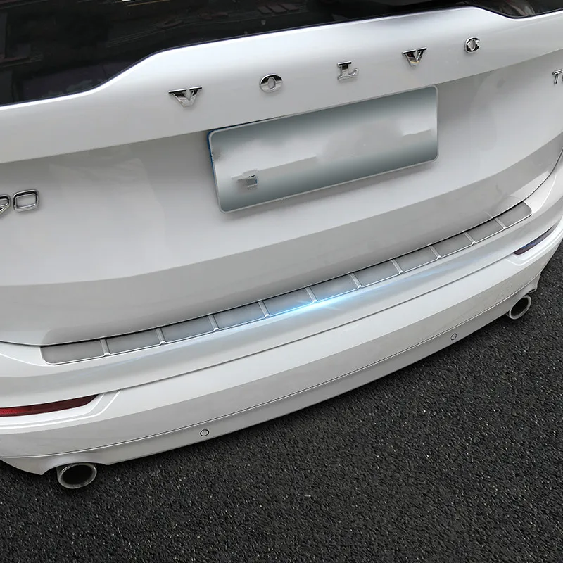 KOUVI Stainless Steel Rear Bumper Protector Sill Plate Guard Cover Trim