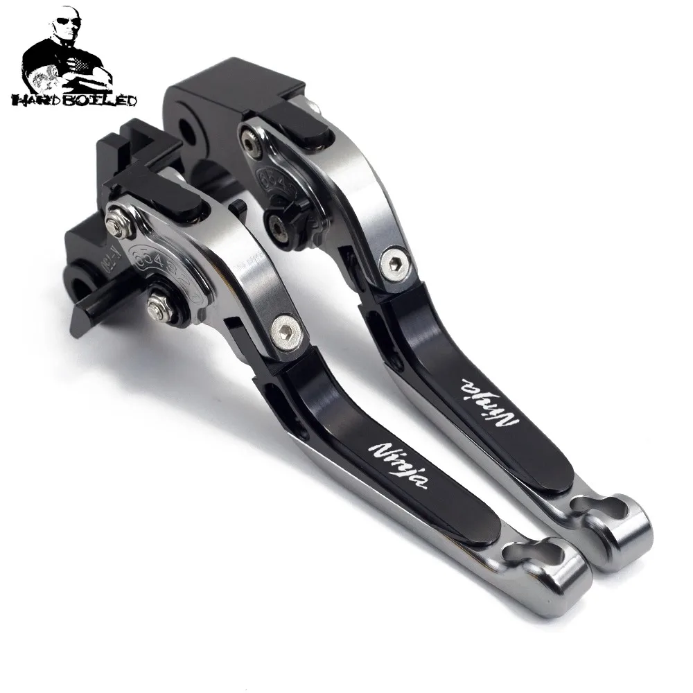 GREEN BLACK HANDLE For kawasaki ninja 125 Z125 NINJA125 2019 Motorcycle Accessories CNC Adjustable Folding Brake Clutch Levers (8)_Jc