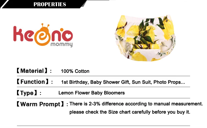 Lemon Baby Bloomers Newborn Boy Girl Bubble Shorts Cotton Ruffle Summer Diaper Cover Organic Infant Flower Clothes (10)