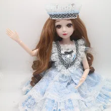 60 см Женский Пластиковый совместный подвижный кукла, кукла для продажи с платьем, париком и обувью