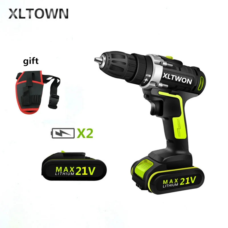

XLTOWN 21V electric screwdriver multi-function electric screwdriver home cordless drill lithium battery power tool