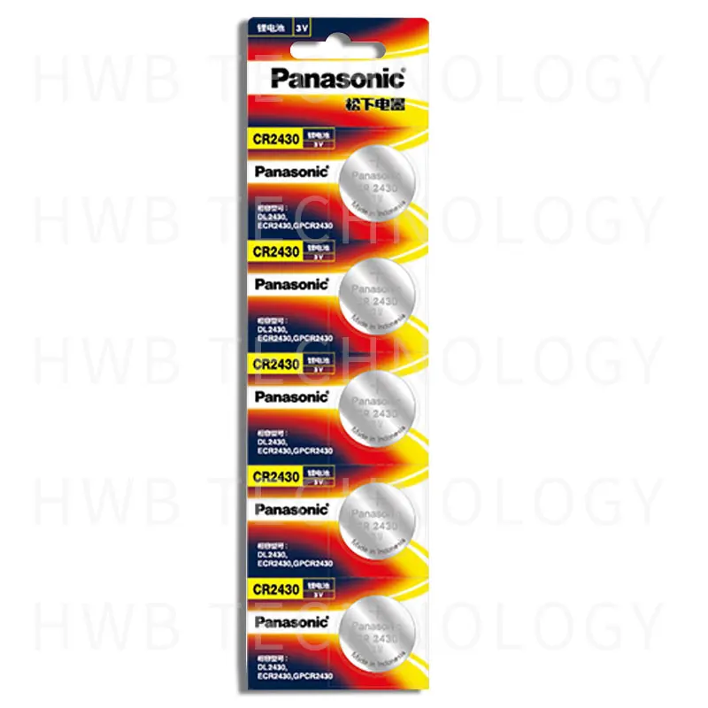 Новинка оригинальный кнопочный аккумулятор Panasonic CR2430 3V CR 2430 автомобильный пульт