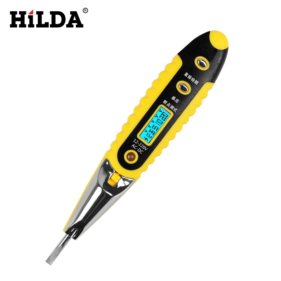 Non Contact Electric Test Pen Voltage Digital Detector Tester Sensor 12