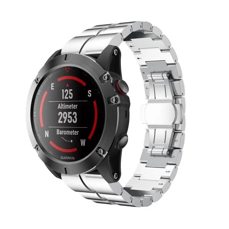 26 мм металлический сменный ремешок из нержавеющей стали для Garmin Fenix 5X Fenix 3 3HR Band Quick Release Fit ремешок для часов браслет