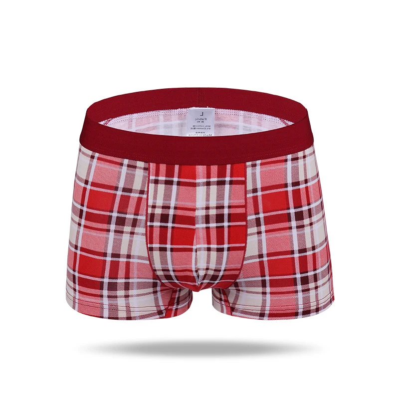 plaid red