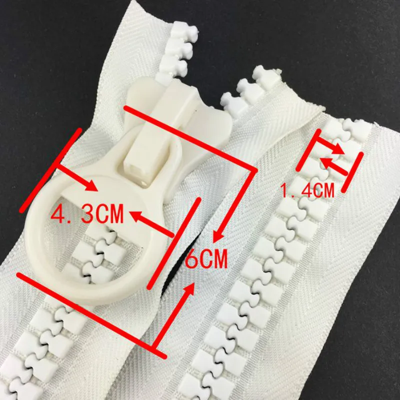 6 м/лот 20# негабаритная непрерывная полимерная молния рулонная лента/слайдер черный/белый для дивана спальный мешок постельные принадлежности открытый тент покрытие автомобиля
