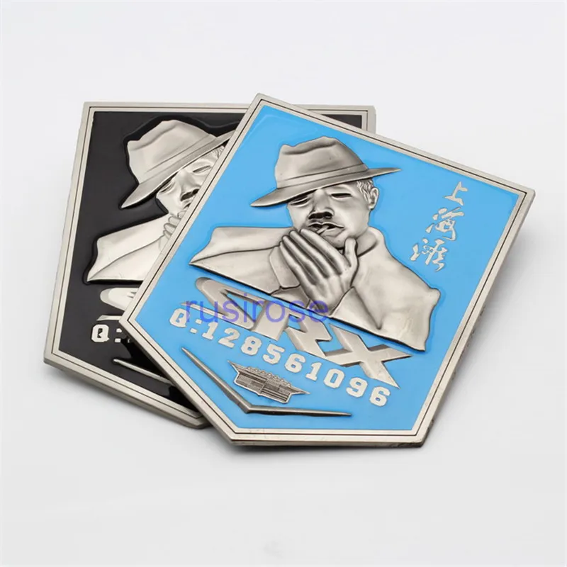 

Customized metal car logo custom, painted metal car badge custom