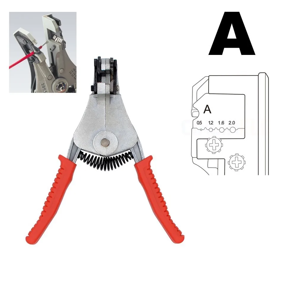 Зачистки плоскогубцы автоматические 0,25-6,0 мм резак кабель ножницы для зачистки проводов и обжимной инструмент мульти точность высокое качество - Цвет: HS-700A