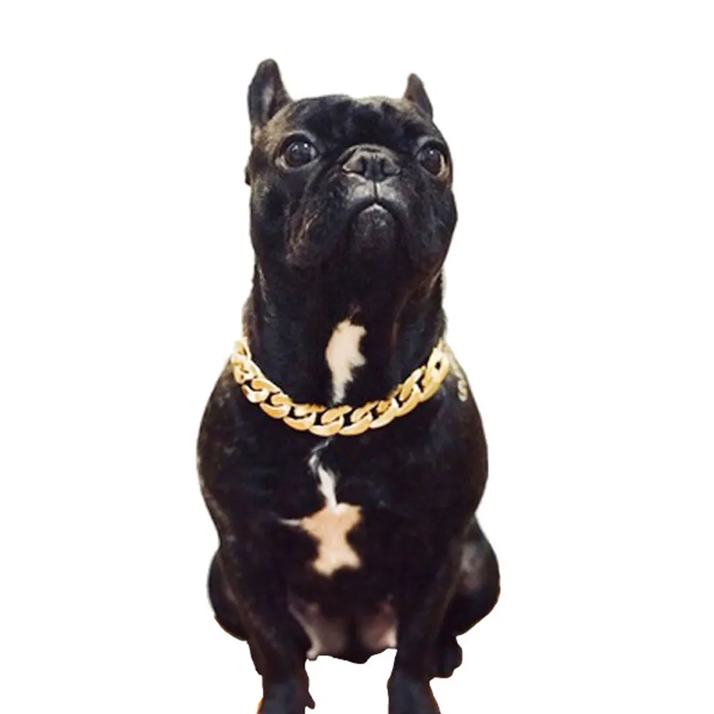 

1Pcs Chain Dog Collar - Pet Training Collars, Plastic Heavy Duty Necklace Choke for Pitbulls, Bulldogs, Mastiffs, Big Breeds