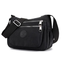 BOBO Повседневная нейлоновая женская сумка через плечо с несколькими карманами, одноцветная женская сумка-мессенджер, водонепроницаемая нейлоновая женская сумка Bolsas Feminina