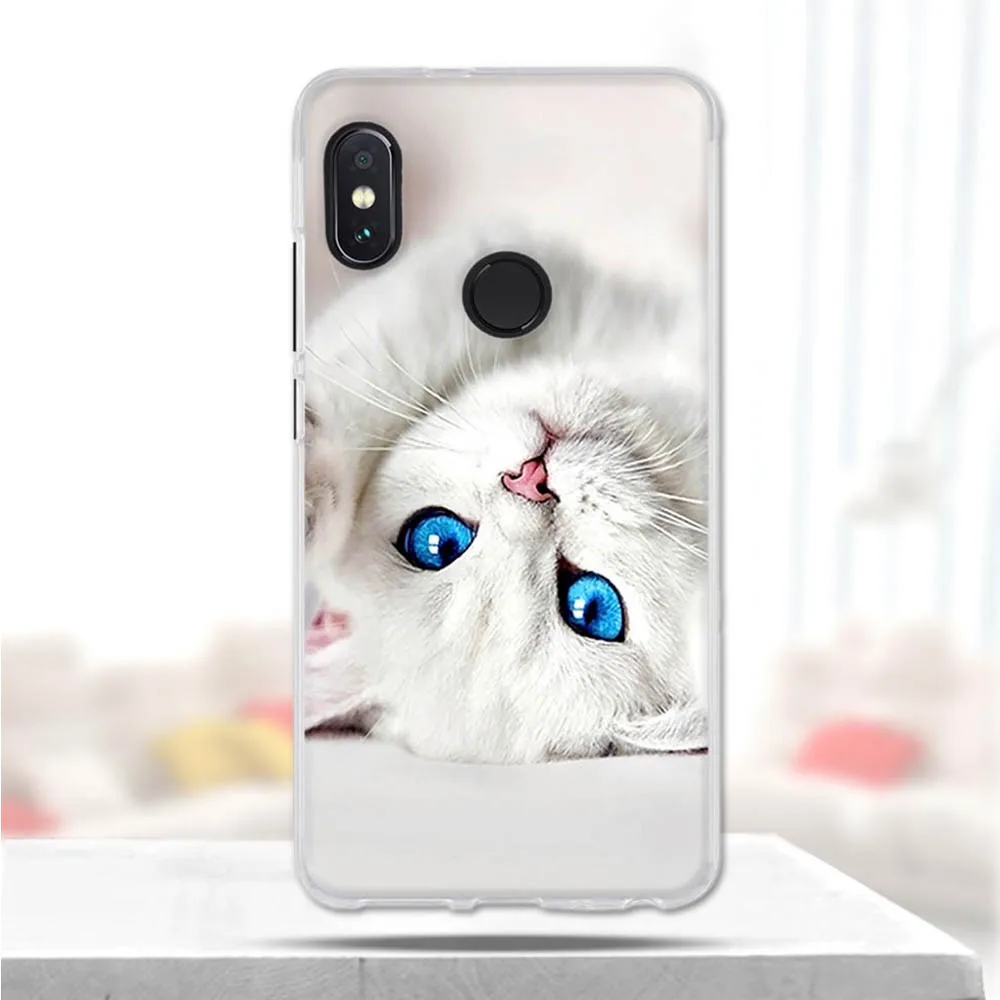 Силиконовый чехол для Xiaomi Redmi Note 5 мягкий ТПУ 99 дюйма с милым 3d котом note pro чехлы