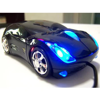 

2017 800DPI Mini 3D mice Car shape USB optical wired mouse innovative 2 headlights mouse for desktop computer laptop Mice