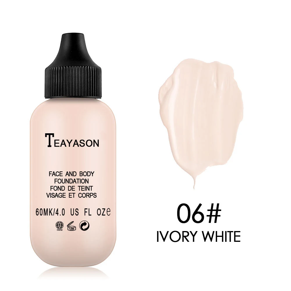 TEAYASON beauty, 60 мл, тональный крем, мягкий, матовый, стойкий, контроль жирности, консилер, увлажняющий, жидкий, тональный крем, макияж, TSLM1 - Цвет: 06