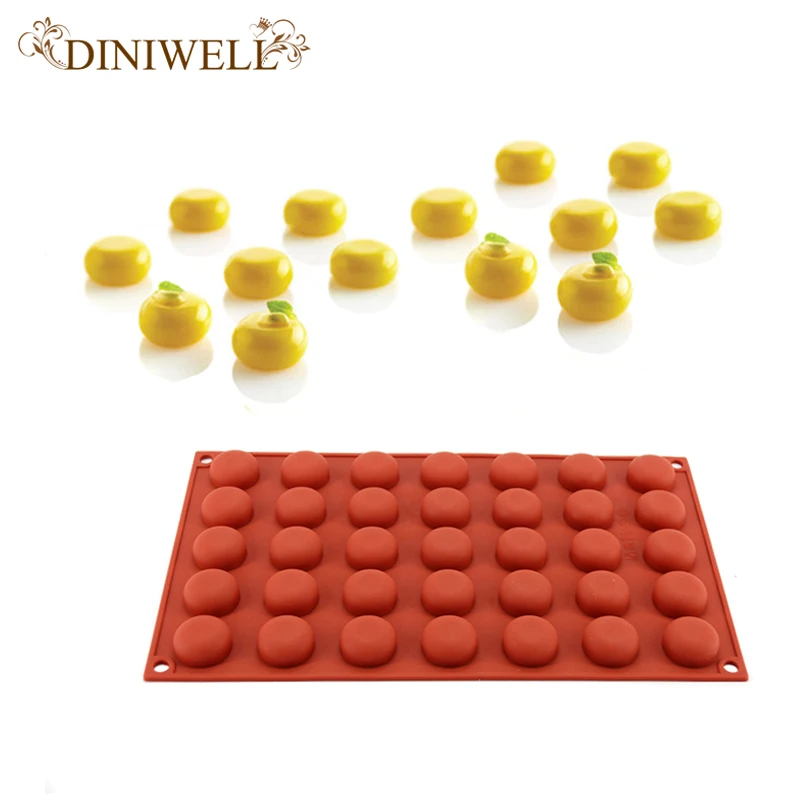 DINIWELL 35 полости яйцо Tart силиконовая форма 3D шоколадные вечерние DIY помадка для