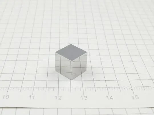 Иридиевый ИК-куб металлический зеркальный полированный драгоценный дорогой элемент исследования и разработки металл простое вещество 10x10x10 мм