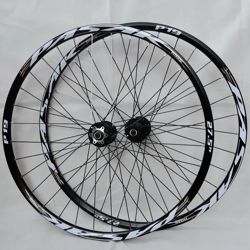 Колесо горного велосипеда 29 27,5 26 колесная набор 32 отверстия дисковый тормоз колеса для горного велосипеда шесть отверстий передние 2 задние 4 герметичный подшипник - Цвет: 27.5 Black Hub Grey