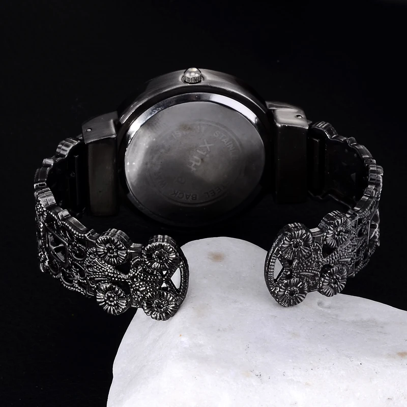 Retro Bracelet Watch Women Watches Rhinestone Ladies Watch Stainless Steel Women's Watches Clock reloj mujer bayan kol saati