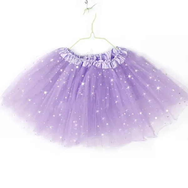 Women Kids Girl Rainbow Princess Party Dancewear Tutu Skirt Ballet Latin Dress