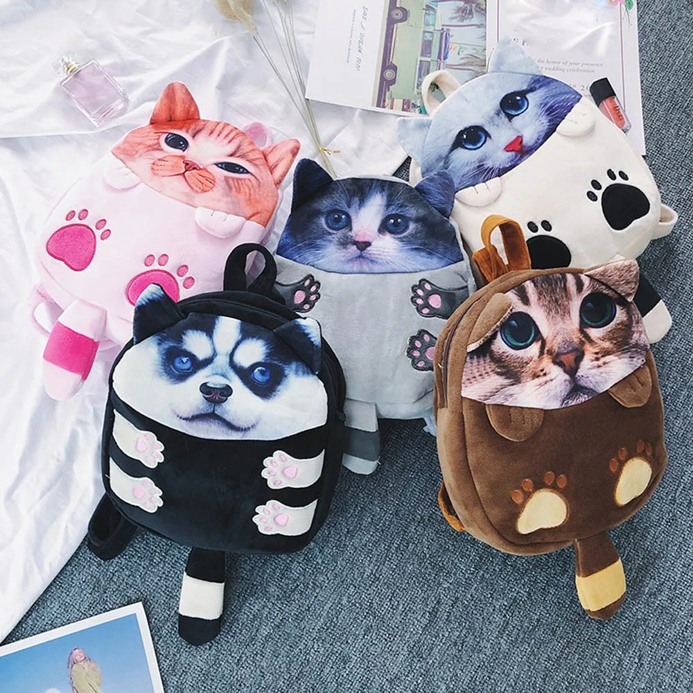 

Kids Cartoon Cat Backpack Kindergarten Children Cute School Bag Baby Schoolbag