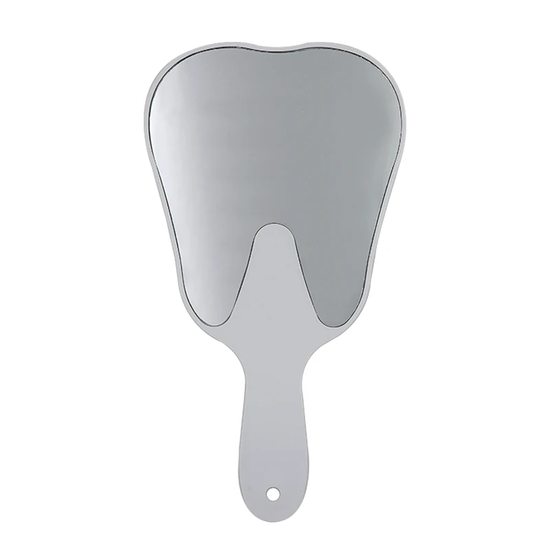 1 шт. симпатичная ручка, стоматологическое зеркало, инструмент, небьющееся зеркало для рук пациента, инструменты для отбеливания зубов - Цвет: White Mirror