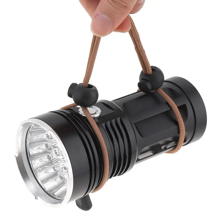 45000LM 18 x xm-l T6 светодиодный 4 режима фонарик факел 4x18650 Охота лампа с помощью 18650 Батарея шок- доказательство для кемпинга