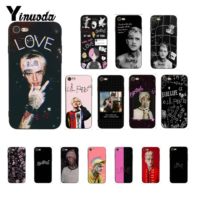Yinuoda Lil Peep hellboy Life is Beautiful Cry чехол для телефона iPhone 5 5Sx 6 7 7plus 8 8Plus X XS MAX XR 10 11 pro max |