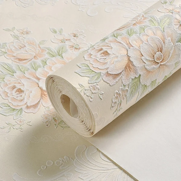 

3D Embossed Wallpaper Rolls Living Room Bedroom Wallpaper for Walls Home Hotel Decoration 3D Non Woven Background Wall Paper