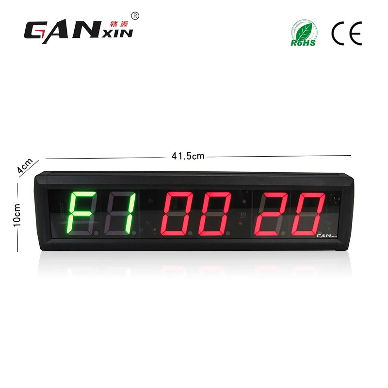 [Ganxin] 2,3 ''электронный тренажерный зал цифровой таймер настенные часы светодиодный Табата часы для кроссфита morden Тренажерное Оборудование