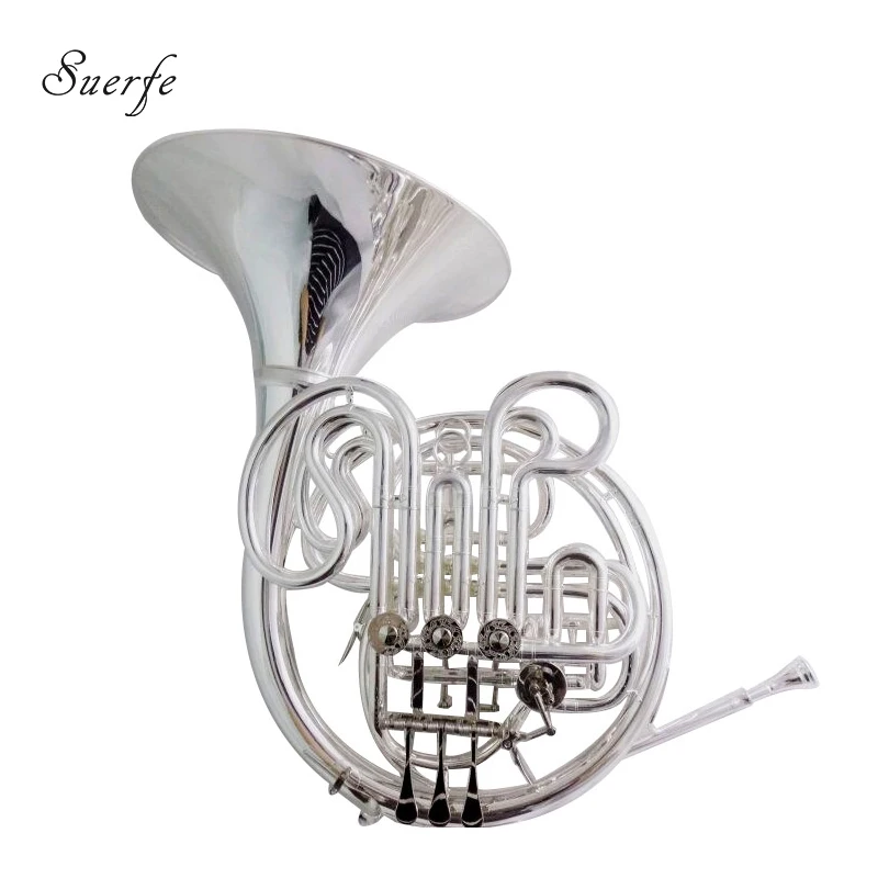 Alexander 103 French Horn F/Bb Double Row Silver Plated Finish with Case and Mouthpiece Musical