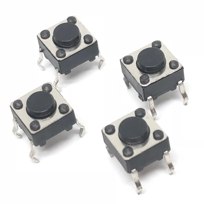 6X64.3 Panel PCB Momentary Tactile Tact Push Button Micro Switch 4 Pin DIP Light Touch 6x6x4.3 mm Keys Keyboard 1