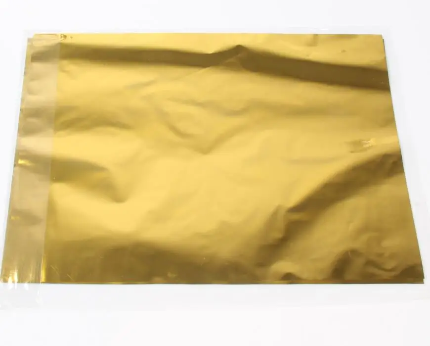 50 листов A4 Размер фольга Бумага Винил переводная элегантность визитная карточка ламинатор для ламинирования используется Печатный лазерный принтер - Цвет: Gold 50Sheets