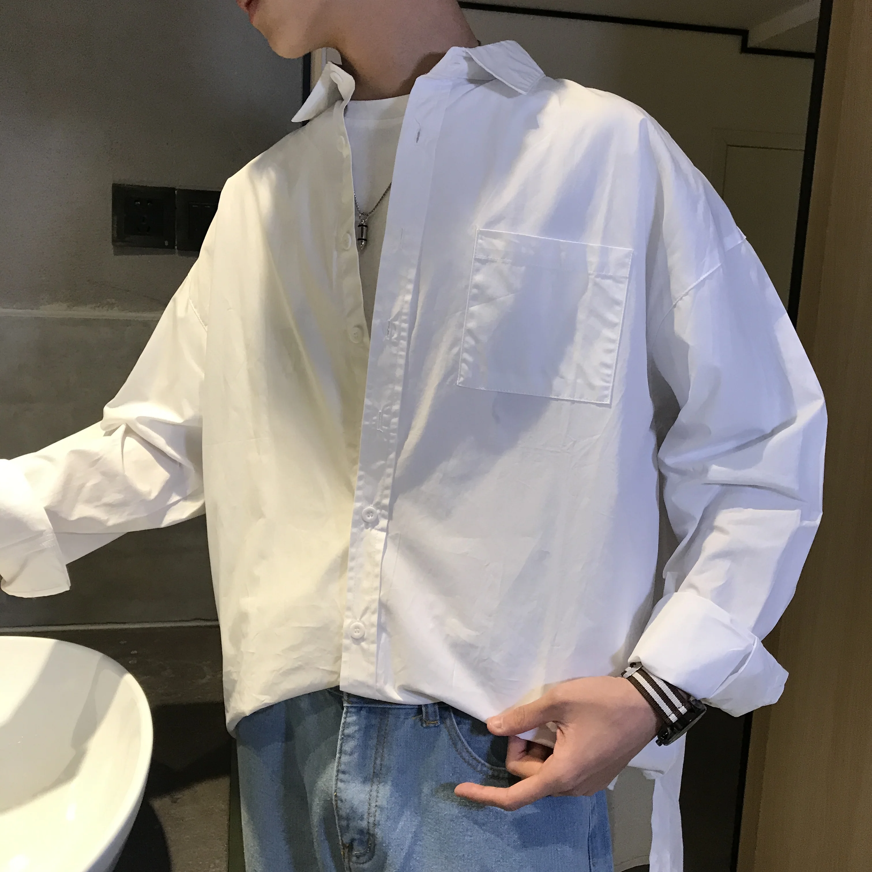 french cuff shirt with jeans