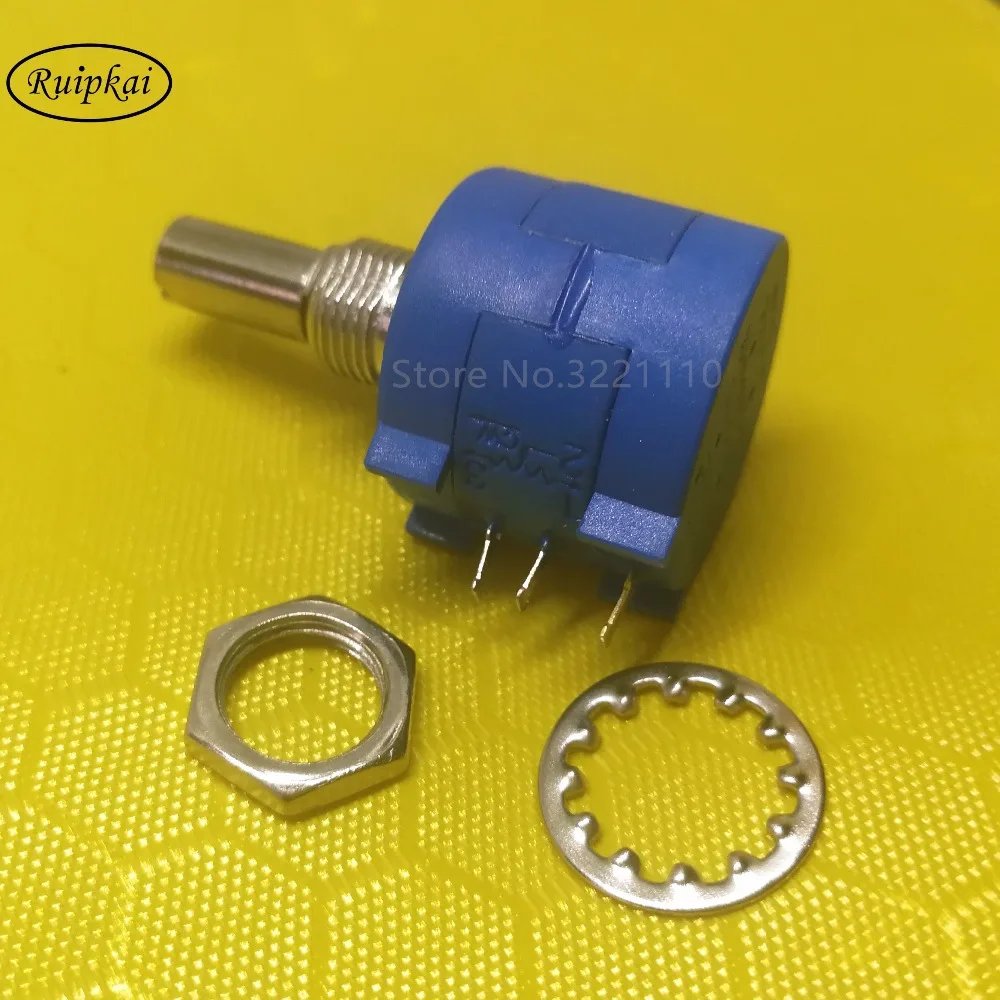 3590S 2 503L 2W 50K Ohms Precision Potentiometers 5 Rotary Metal