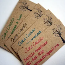 Крафт-бумага на заказ 200 шт/партия визитная карточка печать из фольги УФ-точечный буквенный пресс карта