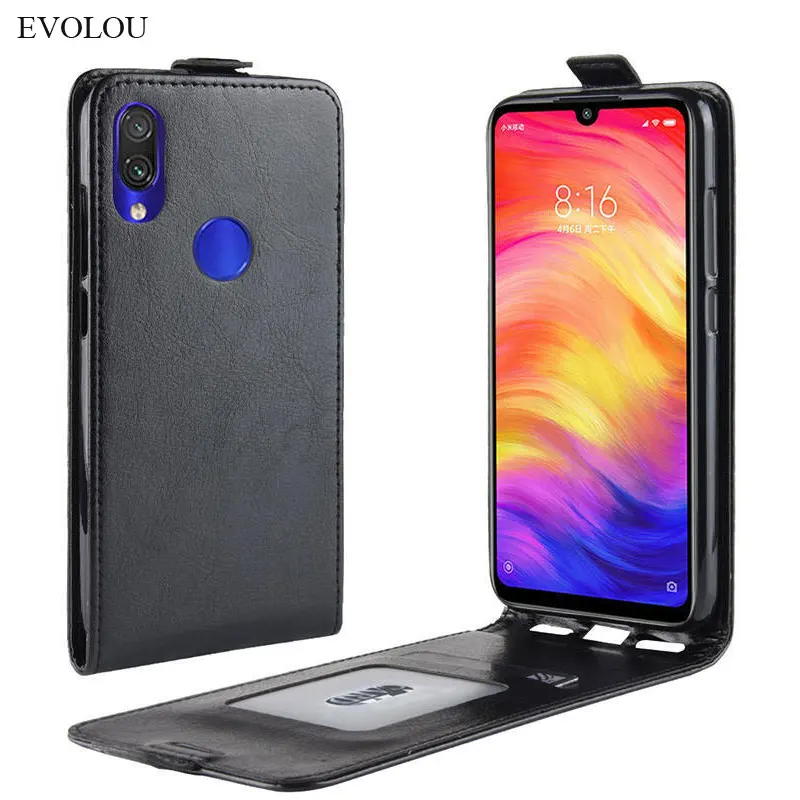 Вертикальный чехол книжка для Xiaomi Redmi 7 Y3 кожаный k20 Pro Note защитный