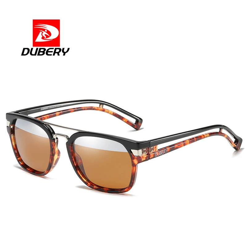 

DUBERY Polarized Sunglasses Men's Sun Glasses Square Vintage Men's Driving UV400 Rectangular Fashion Sun Glasses for Men/Women