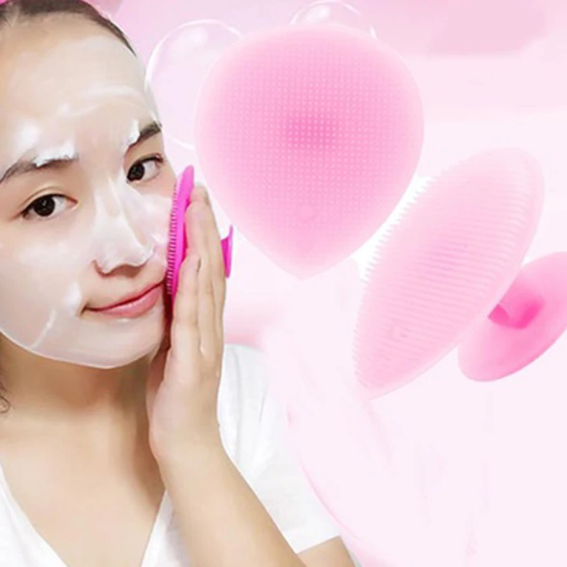 1Pc Soft Silicone Face Cleanser and Massager Brush Manual Facial